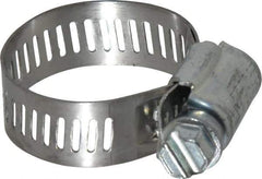 IDEAL TRIDON - SAE Size 12, 9/16 to 1-1/4" Diam, Carbon Steel Worm Drive Clamp - 1/2" Wide, Series 600 - A1 Tooling