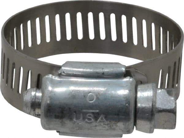 IDEAL TRIDON - SAE Size 16, 11/16 to 1-1/2" Diam, Carbon Steel Worm Drive Clamp - 1/2" Wide, Series 600 - A1 Tooling