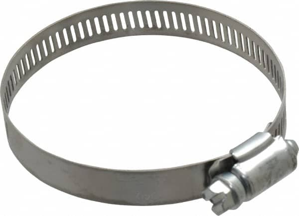 IDEAL TRIDON - SAE Size 40, 2-1/16 to 3" Diam, Carbon Steel Worm Drive Clamp - 1/2" Wide, Series 600 - A1 Tooling