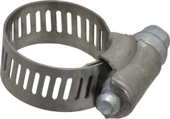 IDEAL TRIDON - SAE Size 8, 7/16 to 1" Diam, Stainless Steel Worm Drive Clamp - 1/2" Wide, Material Grade 201, Series 611 - A1 Tooling