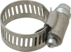 IDEAL TRIDON - SAE Size 10, 9/16 to 1-1/16" Diam, Stainless Steel Worm Drive Clamp - 1/2" Wide, Material Grade 201, Series 611 - A1 Tooling