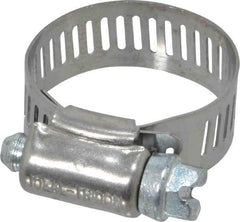 IDEAL TRIDON - SAE Size 12, 9/16 to 1-1/4" Diam, Stainless Steel Worm Drive Clamp - 1/2" Wide, Material Grade 201, Series 611 - A1 Tooling