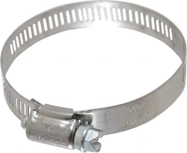 IDEAL TRIDON - SAE Size 36, 1-13/16 to 2-3/4" Diam, Stainless Steel Worm Drive Clamp - 1/2" Wide, Material Grade 201, Series 611 - A1 Tooling