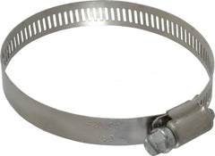 IDEAL TRIDON - SAE Size 44, 2-5/16 to 3-1/4" Diam, Stainless Steel Worm Drive Clamp - 1/2" Wide, Material Grade 201, Series 611 - A1 Tooling