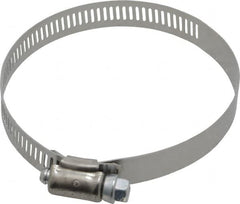 IDEAL TRIDON - SAE Size 48, 2-9/16 to 3-1/2" Diam, Stainless Steel Worm Drive Clamp - 1/2" Wide, Material Grade 201, Series 611 - A1 Tooling