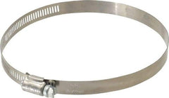 IDEAL TRIDON - SAE Size 80, 3-1/2 to 5-1/2" Diam, Stainless Steel Worm Drive Clamp - 1/2" Wide, Material Grade 201, Series 611 - A1 Tooling