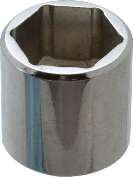 Proto - 11/16", 3/8" Drive, Standard Hand Socket - 6 Points, 15/16" OAL, Chrome Finish - A1 Tooling