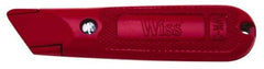 Wiss - Fixed Utility Knife - 1" Blade, Red Handle - A1 Tooling