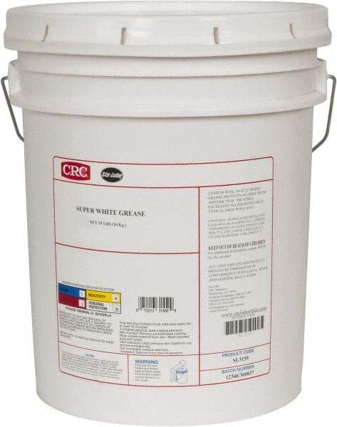 CRC - 35 Lb Pail Lithium General Purpose Grease - White, 300°F Max Temp, NLGIG 1-1/2, - A1 Tooling