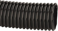 Kuriyama of America - 4" ID x 4.76" OD, 35 Max psi, Full In. Hg, Dry Material Handling & Transfer Hose - Polyurethane, 6" Bend Radius, 100' Coil Length, Black - A1 Tooling