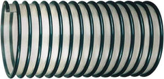 Kuriyama of America - 5" ID, 10 Hg Vac Rating, 7 psi, Polyurethane Vacuum & Duct Hose - 50' Long, Green, 5" Bend Radius, -40 to 150°F - A1 Tooling