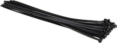 Thomas & Betts - 24" Long Black Nylon Standard Cable Tie - 175 Lb Tensile Strength, 2.15mm Thick, 7.2" Max Bundle Diam - A1 Tooling