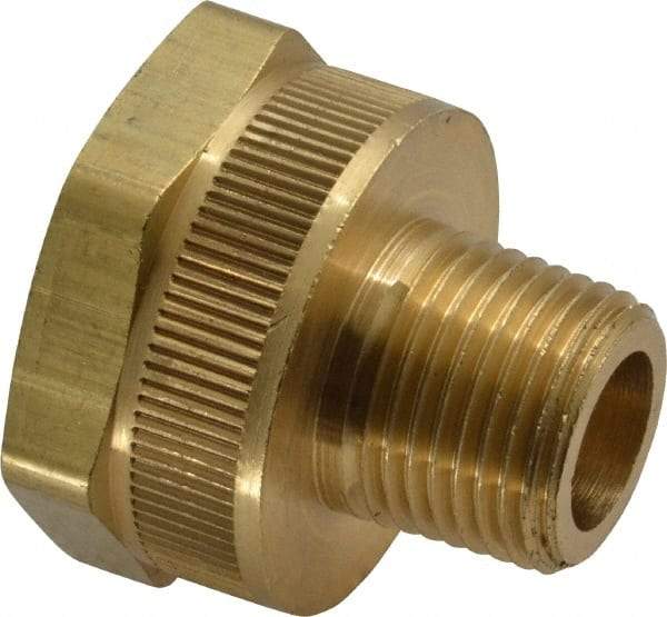 Dixon Valve & Coupling - 3/8 NPTF & 3/4 NH Garden Hose Fitting - Brass, Female Hose to Male Pipe Connector - A1 Tooling