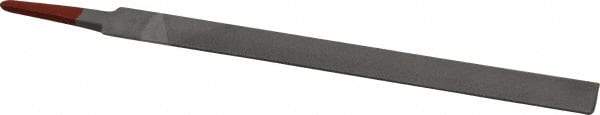 Simonds File - 8" Long, Second Cut, Half Round American-Pattern File - Double Cut, Tang - A1 Tooling