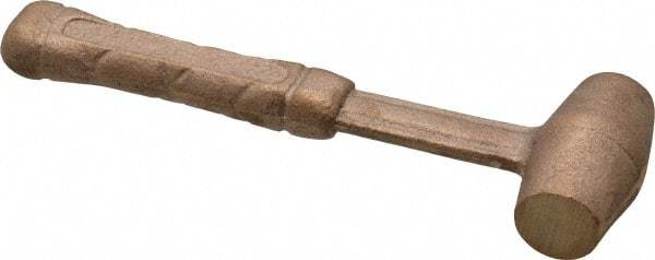 American Hammer - 1/2 Lb Head 3/4" Face Bronze Head Hammer - 6" OAL, Aluminum Handle - A1 Tooling