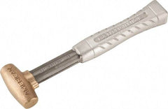 American Hammer - 1 Lb Head 1" Face Bronze Head Hammer - 11-1/2" OAL, Aluminum Handle - A1 Tooling