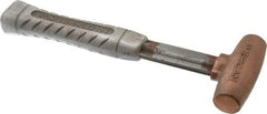 American Hammer - 1-1/2 Lb Head 1" Face Bronze Head Hammer - 11-1/2" OAL, Aluminum Handle - A1 Tooling