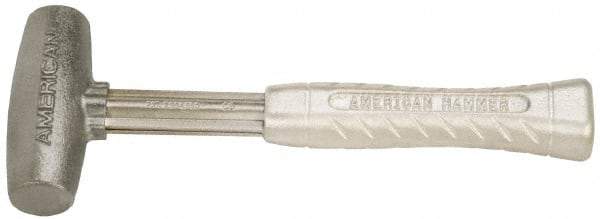 American Hammer - 4 Lb Head 1-3/4" Face Zinc Aluminum Alloy Nonmarring Hammer - 11-1/2" OAL, Aluminum Handle - A1 Tooling