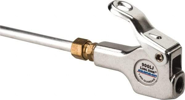 Guardair - 120 Max psi Safety Extension Tube Thumb Lever Blow Gun - 1/4 NPT, 60" Tube Length, Aluminum - A1 Tooling