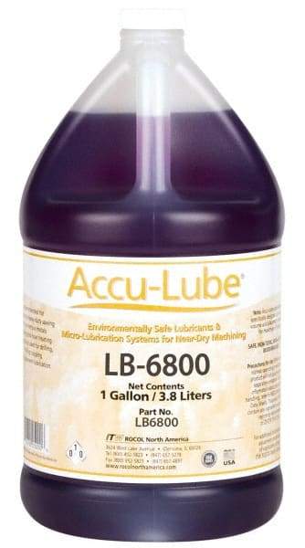 Accu-Lube - Accu-Lube LB-6800, 1 Gal Bottle Cutting & Sawing Fluid - Natural Ingredients, For Cutting, Grinding - A1 Tooling