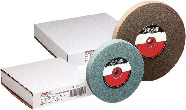 CGW Abrasives - 24 Grit Aluminum Oxide Bench & Pedestal Grinding Wheel - 8" Diam x 1-1/4" Hole x 1" Thick, 3600 Max RPM, Vitrified Bond - A1 Tooling