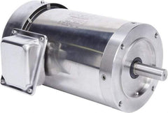 Leeson - 2 Max hp, 1,800 Max RPM, Premium Efficient Electric AC DC Motor - 230/460 V Input, Three Phase, 145TC Frame, C-Face Mount, TEFC Enclosure - A1 Tooling