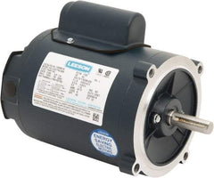 Leeson - 1/3 Max hp, 1,800 Max RPM, Capacitor Start Electric AC DC Motor - 115/230 V Input, Single Phase, S56C Frame, C-Face Mount, TENV Enclosure - A1 Tooling