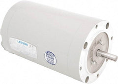 Leeson - 1 Max hp, 850 Max RPM, Electric AC DC Motor - 208-230/460 V Input, Three Phase, 56C Frame, C-Face Mount, TEAO Enclosure - A1 Tooling