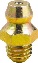 lumax - 0° Head Angle, 1/4-28 Taper Steel Taper Thread Grease Fitting - Zinc Plated Finish - A1 Tooling