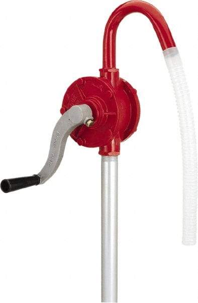 lumax - Oil Lubrication 0.08 Gal/Turn Flow Aluminum & Steel Rotary Hand Pump - For 15 to 55 Gal Container - A1 Tooling