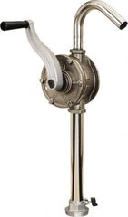 lumax - Water-Based Lubrication 0.09 Gal/Turn Flow Stainless Steel Rotary Hand Pump - For 15 to 55 Gal Container - A1 Tooling