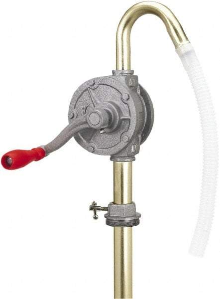 lumax - Oil Lubrication 0.07 Gal/Turn Flow Aluminum & Steel Rotary Hand Pump - For 15 to 55 Gal Container - A1 Tooling