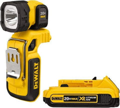 DeWALT - 20 Volts, 500 Lumens, Cordless Work Light - Yellow/Black, 26 hr Run Time - A1 Tooling