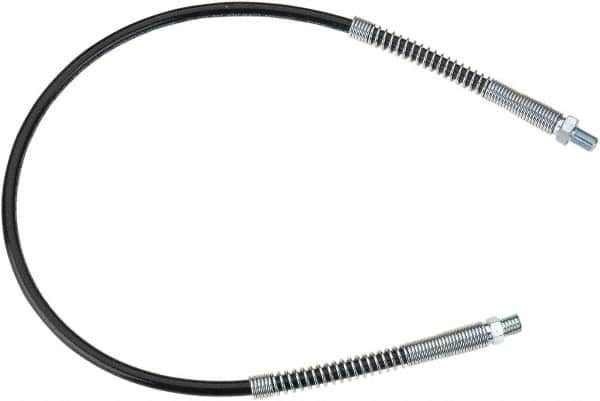 lumax - 30" Long, 10,000 psi Operating Pressure, Thermoplastic Grease Gun Hose - NPT - A1 Tooling