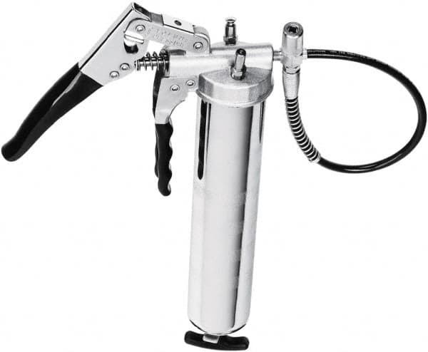 lumax - 8,500 Max psi, Flexible Pistol Grease Gun - 14 oz Capacity, 1/8 Thread Outlet, 25 Strokes per oz, 3-Way Fill - A1 Tooling