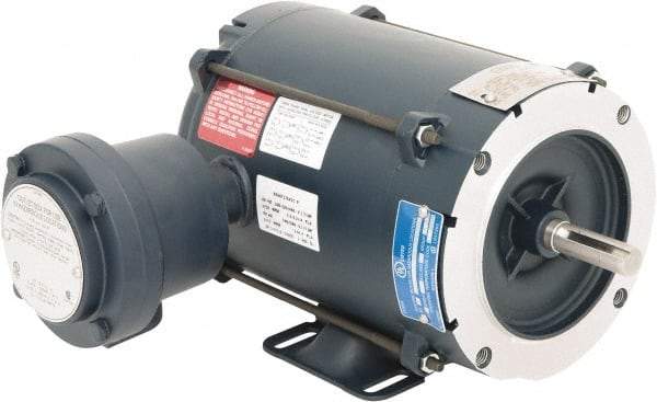 Leeson - 1/3 hp 1,800 Max RPM Explosion Proof Motor - 56C NEMA Frame, 230/460 Volts, 76% Efficiency at Full Load - A1 Tooling