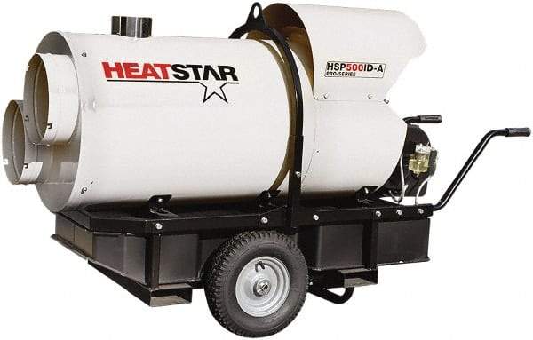 Heatstar - 400,000 BTU Rating, Kerosene/Diesel Indirect Fired Forced Air Heater - 10,000 Sq Ft Max Heating Area, 46 Gal Capacity, Fuel with Diesel, Kerosene, JP-8 & Jet8 - A1 Tooling