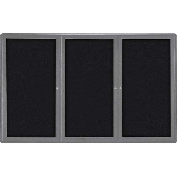 Ghent - Cork Bulletin Boards Style: Enclosed Fabric Bulletin Board Color: Black - A1 Tooling