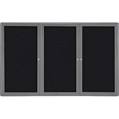 Ghent - Cork Bulletin Boards Style: Enclosed Fabric Bulletin Board Color: Black - A1 Tooling