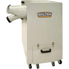 Baileigh - 5µm, 220 Volt Portable Metal Dust Collector - 30-1/2" Long x 21" Deep x 39-1/2" High, 4" Connection Diam, 1,450 CFM Air Flow, 10.4" Static Pressure Water Level - A1 Tooling