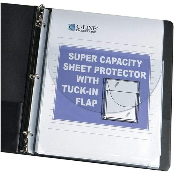 C-LINE - 10 Piece Clear Sheet Protectors-Ring Binder - 11" High x 8-1/2" Wide - A1 Tooling