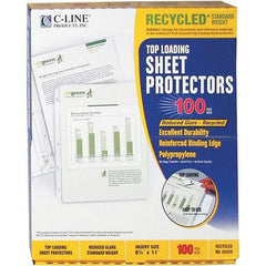 C-LINE - 100 Piece Clear Sheet Protectors-Ring Binder - 11" High x 8-1/2" Wide - A1 Tooling