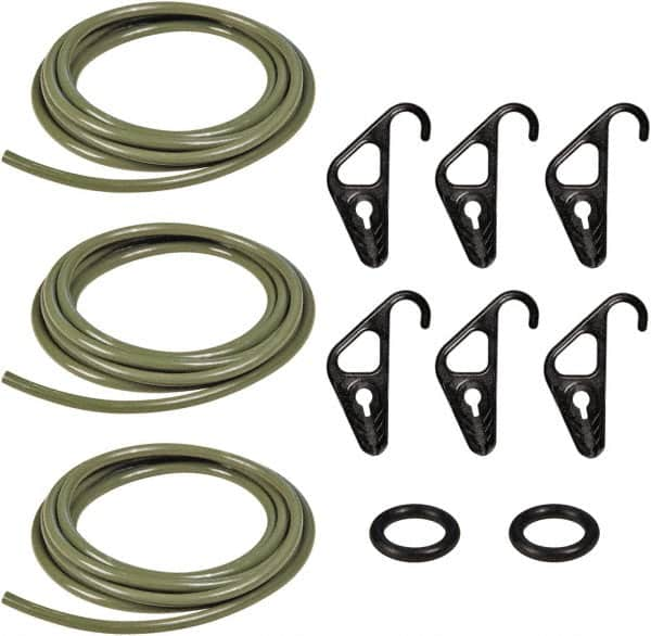 The Better Bungee - Adjustable Cargo Control Kit with S Hook - 10" OAL, Military Green - A1 Tooling