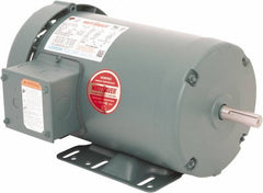 Leeson - 2 Max hp, 1,800 Max RPM, Premium Efficient Electric AC DC Motor - 230/460 V Input, Three Phase, 56H Frame, 5/8" Shaft Diam, Rigid Base Mount, TEFC Enclosure - A1 Tooling