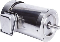 Leeson - 2 Max hp, 1,800 Max RPM, Premium Efficient Electric AC DC Motor - 230/460 V Input, Three Phase, 56C Frame, 5/8" Shaft Diam, C-Face Mount, TEFC Enclosure - A1 Tooling