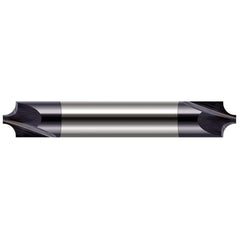 Harvey Tool - Corner Rounding End Mills; Material: Solid Carbide ; Single or Double End: Double ; Radius (mm): 0.90 ; Radius (Decimal Inch): 0.0350 ; Mill Diameter (Inch): 1/8 ; Mill Diameter (Decimal Inch): 0.1250 - Exact Industrial Supply