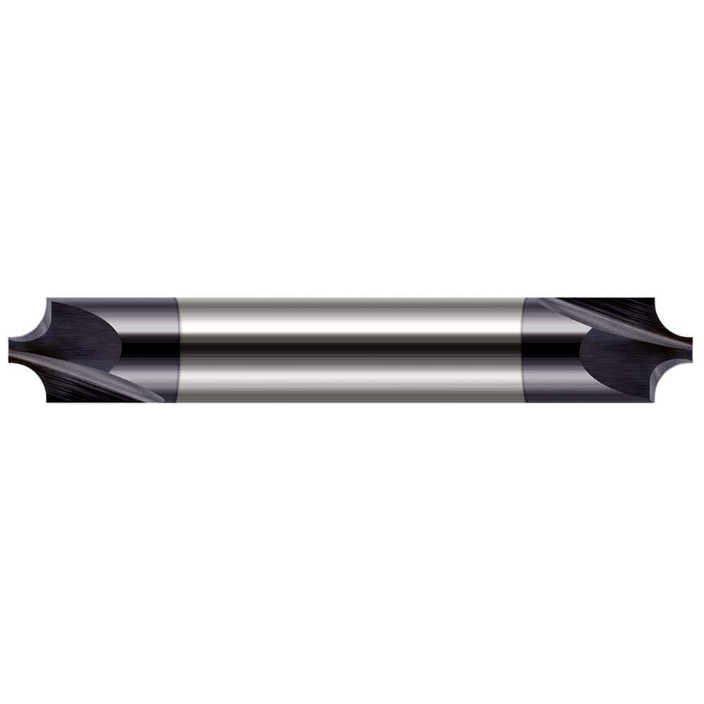 Harvey Tool - 0.011" Radius, 1/8" Diam, 2 Flute Solid Carbide Corner Rounding End Mill - Exact Industrial Supply