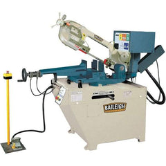 Baileigh - 10.59 x 4.33" Semi-Automatic Combo Horizontal & Vertical Bandsaw - 1 Phase, 60° Right, 45° Left Vise Angle of Rotation, 1.5 hp, 220 Volts, Frequency Drive - A1 Tooling