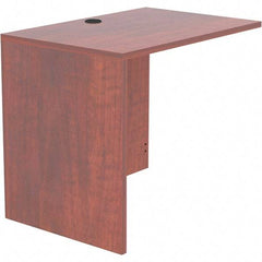 ALERA - Woodgrain Laminate Return/Bridge Shell Desk - 35" Wide x 23-5/8" Deep x 29-5/8" High, Medium Cherry - A1 Tooling