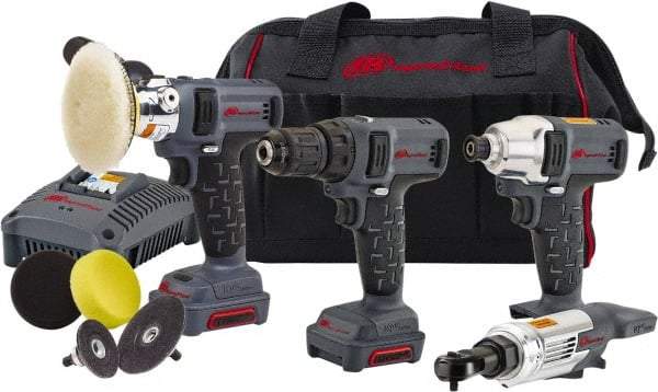 Ingersoll-Rand - 12 Volt Cordless Tool Combination Kit - Includes 1/4" Hex Compact Impact Driver, Lithium-Ion Battery Included - A1 Tooling